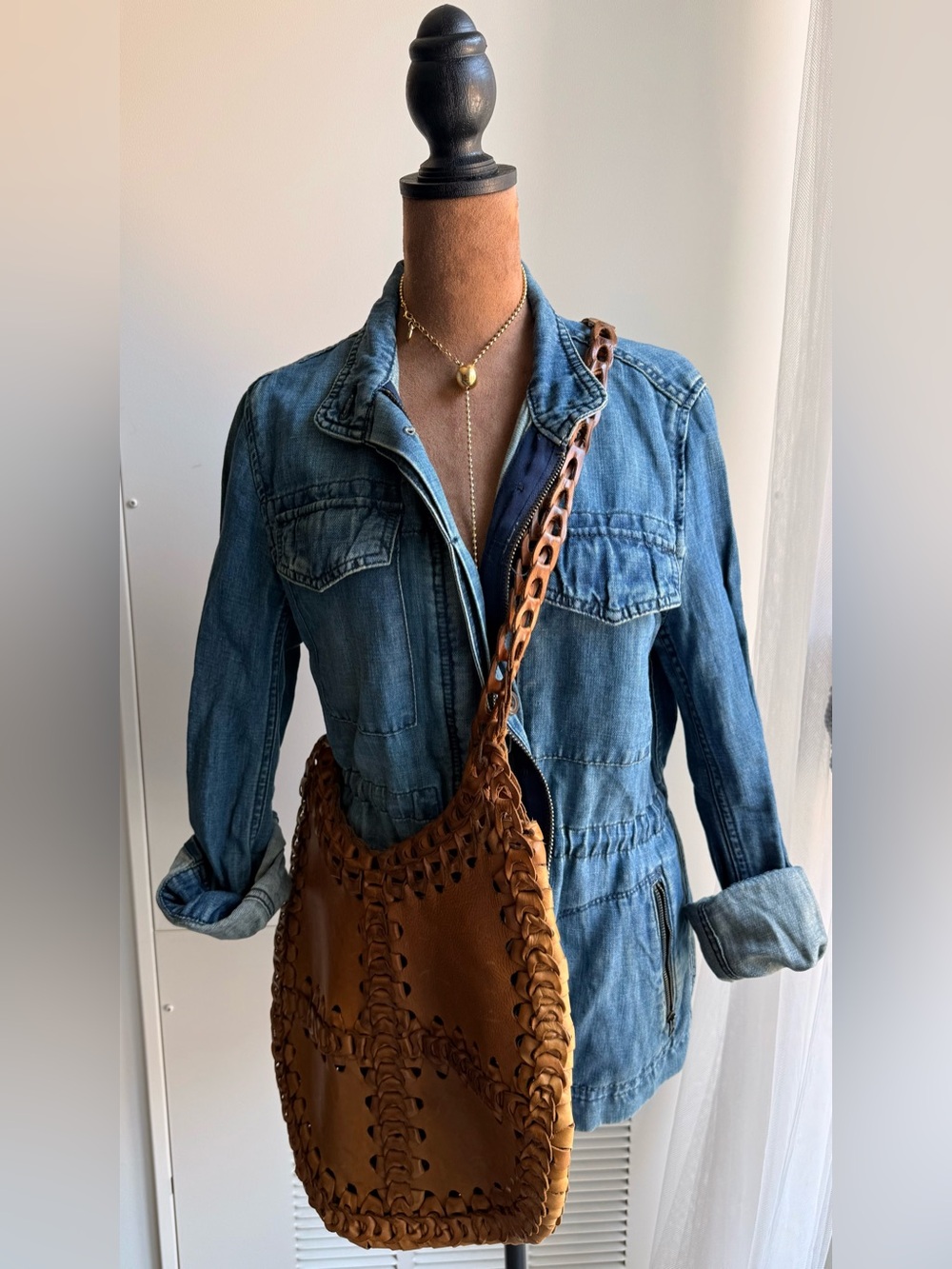 Classic Gap 1969 Drawstring Blue Jean Jacket